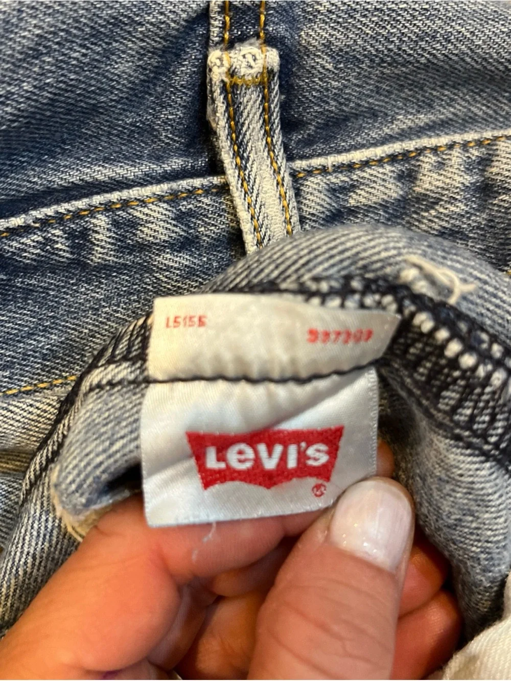 Levi's 501 Distressed Denim Jeans Made in Mexico 36x30 Stonewashed Faded Grunge